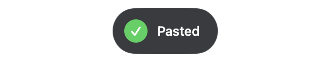 Recording pill: pasted